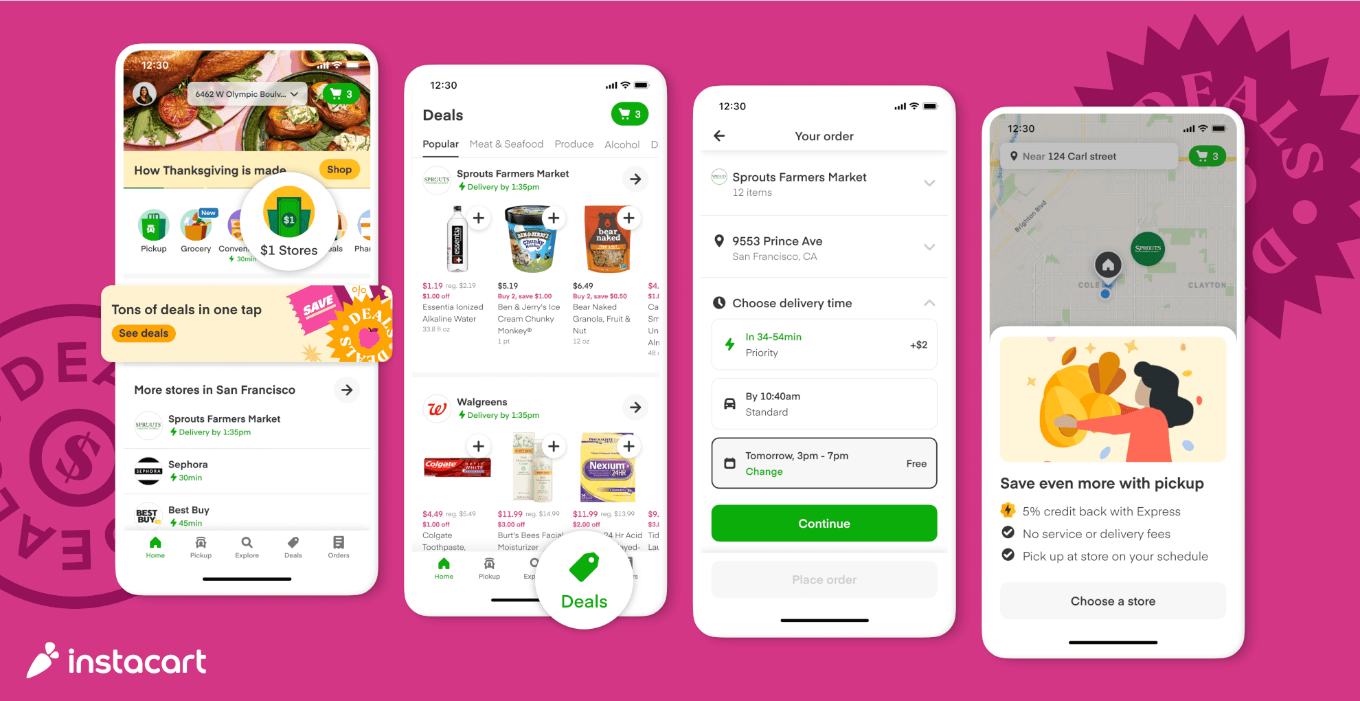 InstacartDollarHub_DealsTab_FreeDelivery_PickupCreditBack