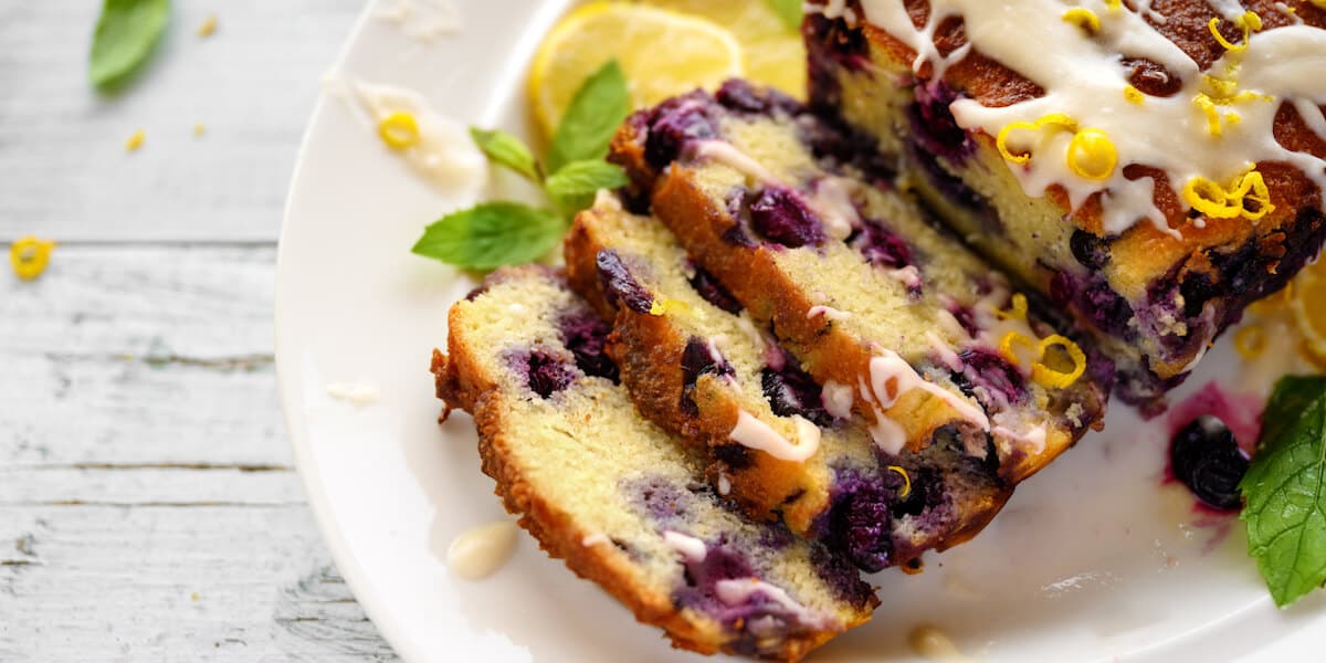 Blueberries Lemon cake