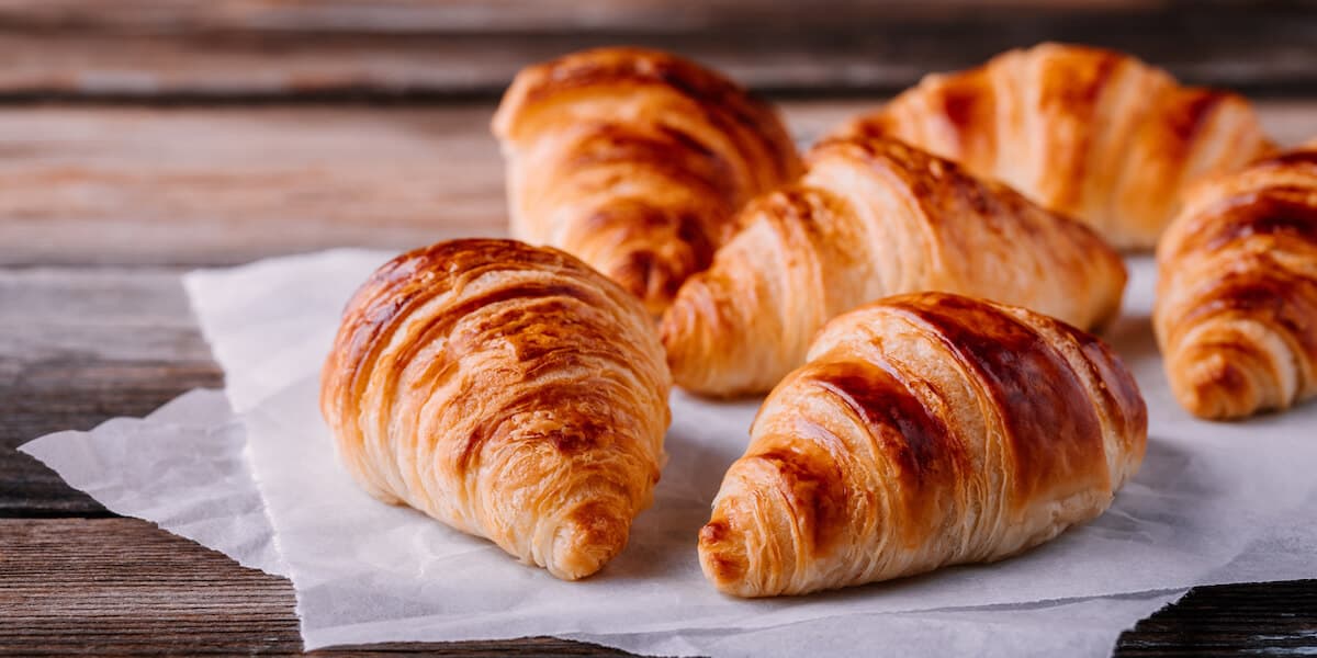 Baked croissants