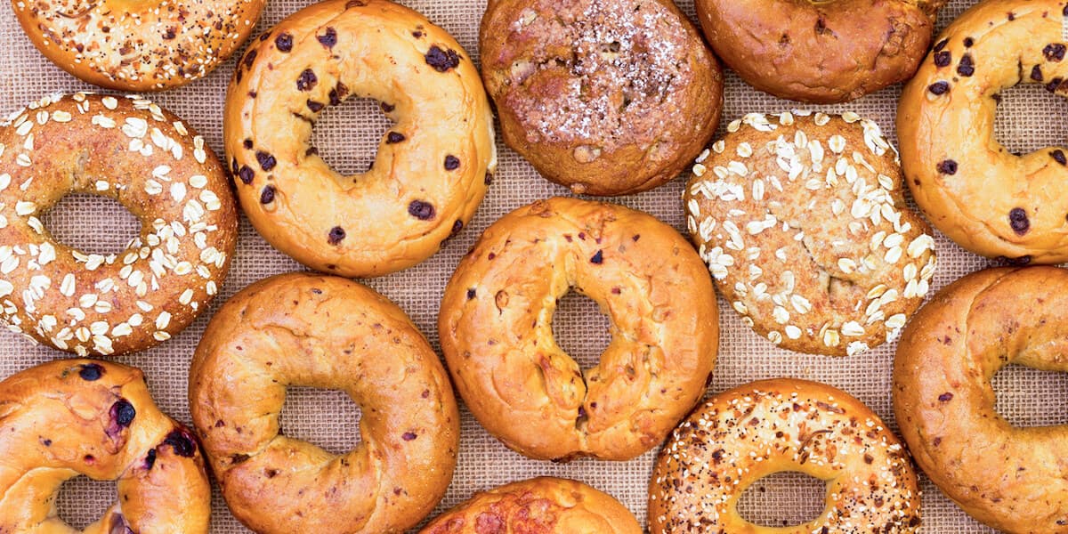 Assorted bagels
